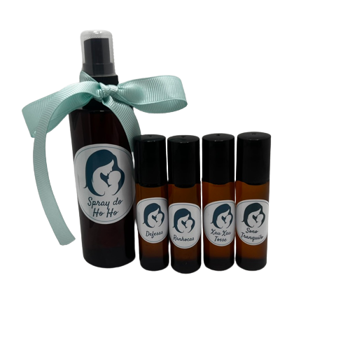 KIT Creche + Spray HÓ-HÓ | Mãe M&M – Soluções Naturais para Crianças dos 0 aos 5 anos A Mãe M&M