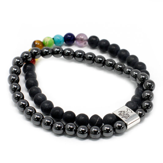 Pulseira Dupla Chakras - Óleos Essenciais A Mãe M&M