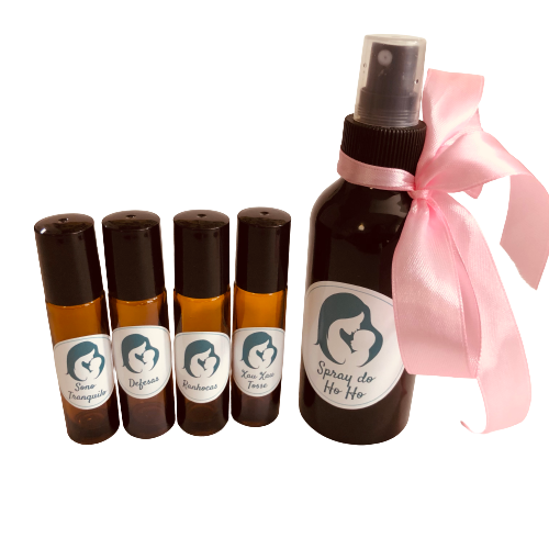 KIT Creche + Spray HÓ-HÓ | Mãe M&M – Soluções Naturais para Crianças dos 0 aos 5 anos A Mãe M&M